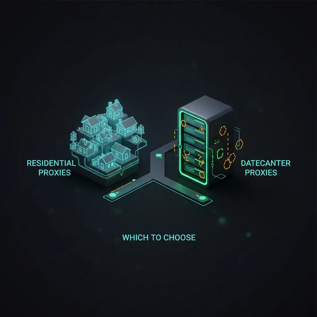 Residential vs Datacenter Proxies: Which to Choose? (2026 Guide) — conceptual illustration