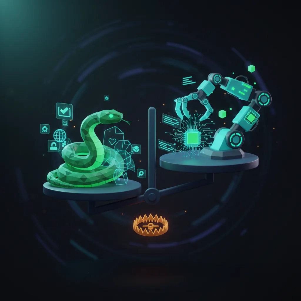 Which is better for web scraping: Python or JavaScript? — conceptual illustration